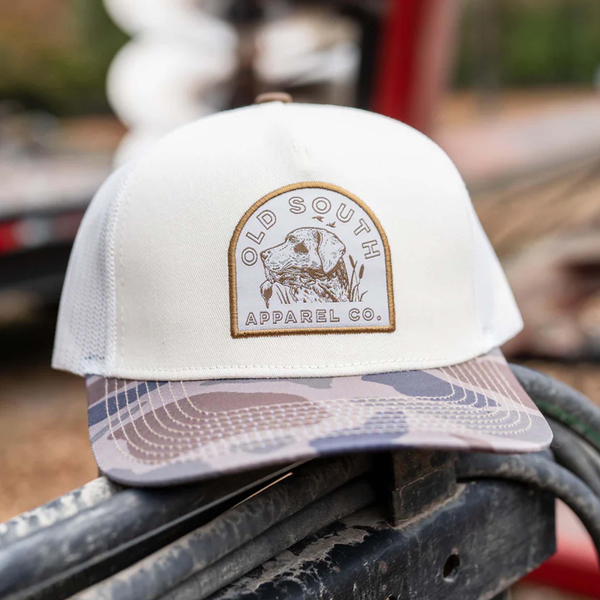 Old South Hunting Dog Trucker Hat Palmetto Moon