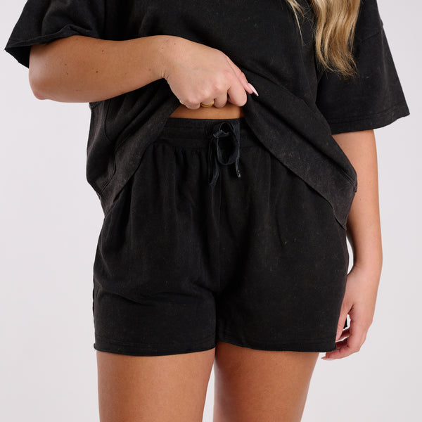 Short Sleeve Oversized Lounge Short Set