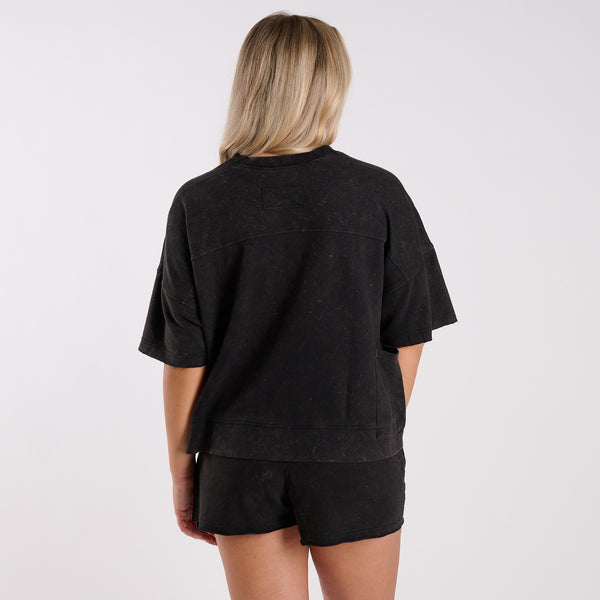 Short Sleeve Oversized Lounge Short Set