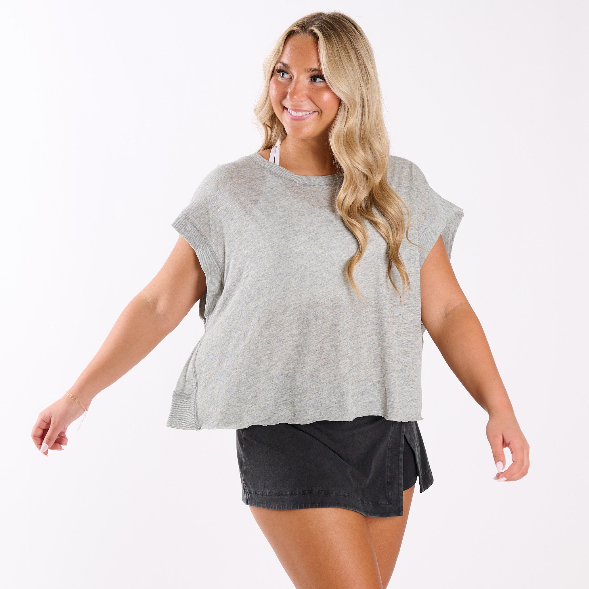 FP Movement Hot Shot Mini Skort in Black | Palmetto Moon