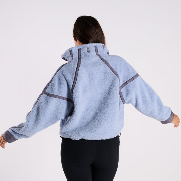 FP Movement Mountain High Half Zip Pullover in Steel