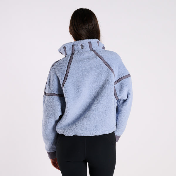 FP Movement Mountain High Half Zip Pullover in Steel