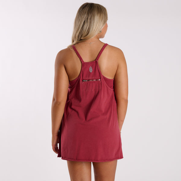 FP Movement Hot Shot Mini Dress in Brick