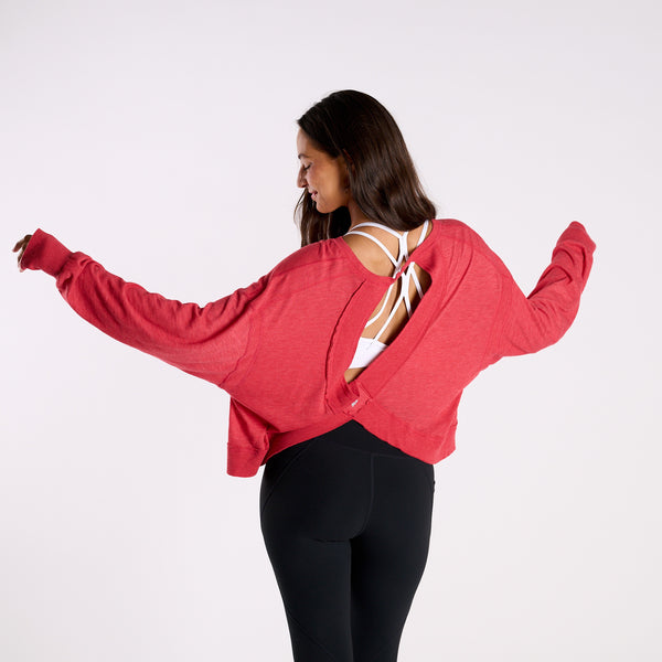 FP Movement Long Sleeve My Time Tee in Candy Red