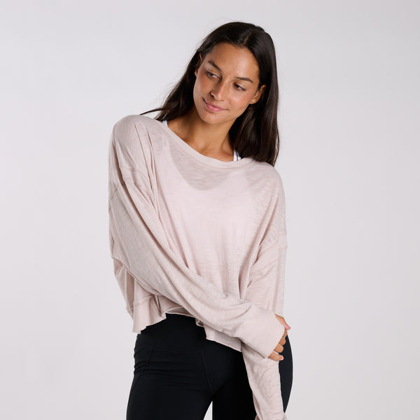 FP Movement Long Sleeve My Time Tee in Pearl