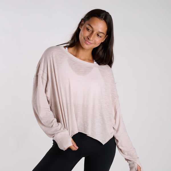 FP Movement Long Sleeve My Time Tee in Pearl