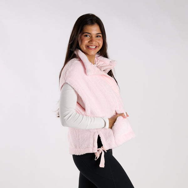 FP Movement Scout It Out Fleece Vest in Pink Blossom