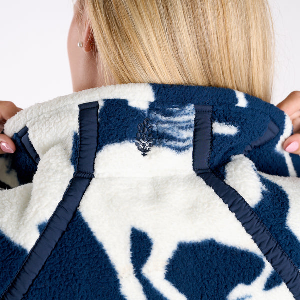 FP Movement Printed Mountain High Half Zip Pullover in Wild Horses Navy
