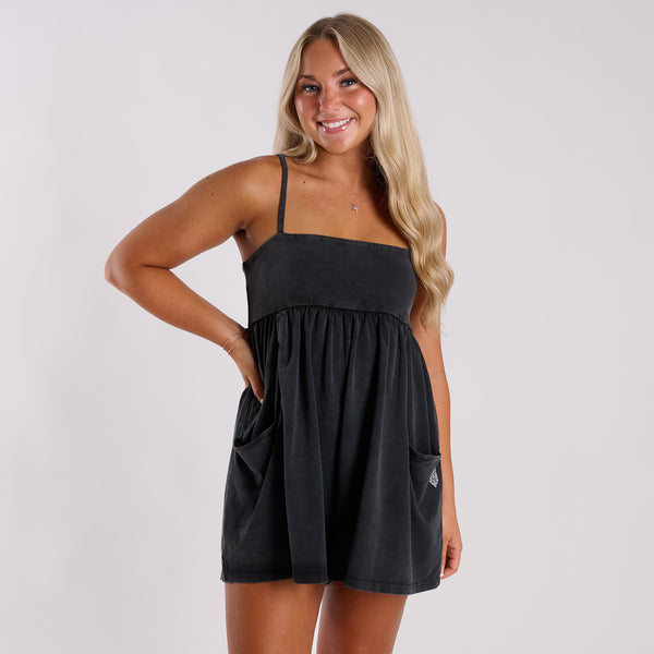 FP Movement Hot Shot Strappy Romper in Black