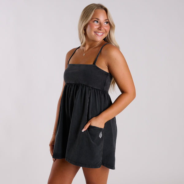 FP Movement Hot Shot Strappy Romper in Black