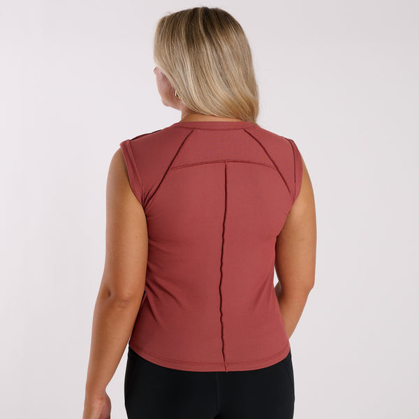 FP Movement Love My Twist Muscle Tank in Fried Clay