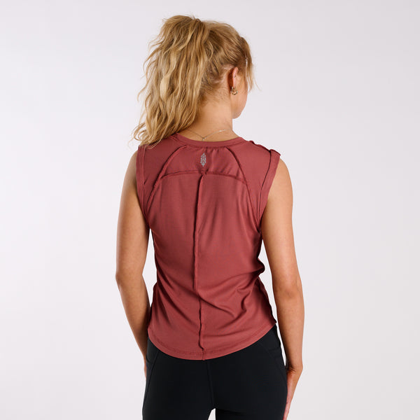 FP Movement Love My Twist Muscle Tank in Fried Clay