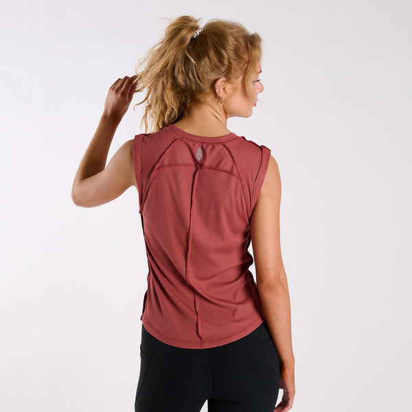 FP Movement Love My Twist Muscle Tank in Fried Clay