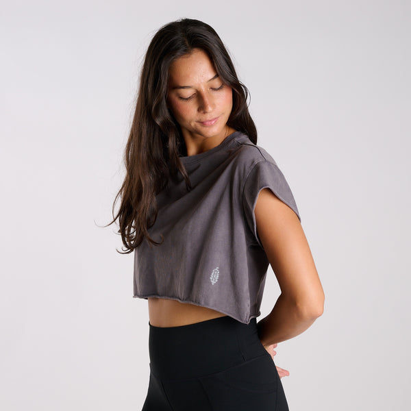 FP Movement Hot Shot Crop Tee in Black