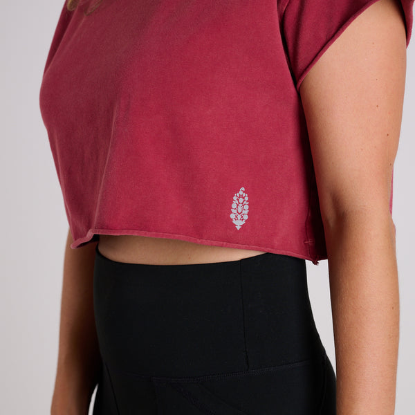 FP Movement Hot Shot Crop Tee in Brick