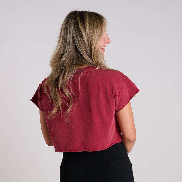 FP Movement Hot Shot Crop Tee in Brick