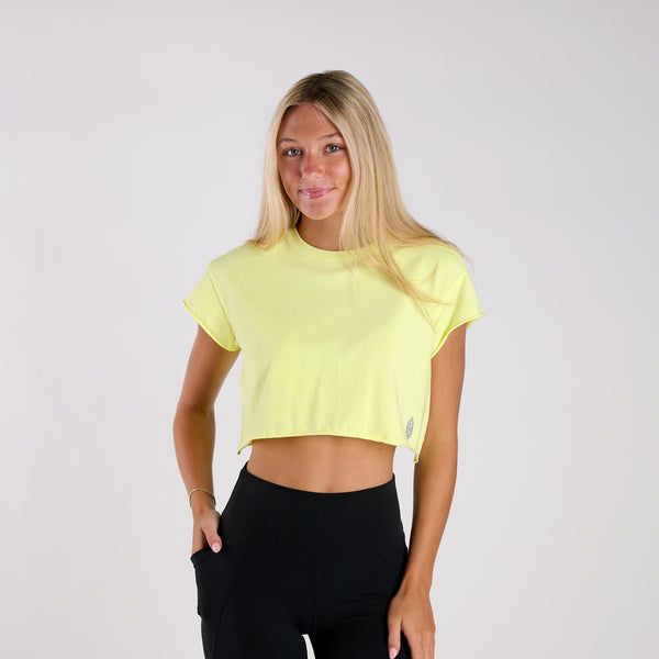 FP Movement Hot Shot Crop Tee in Vapor Lime