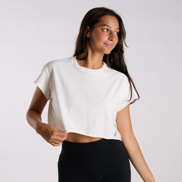 FP Movement Hot Shot Crop Tee in White