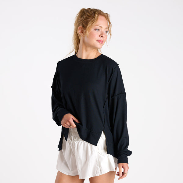 FP Movement Long Sleeve All My Love Tee in Black