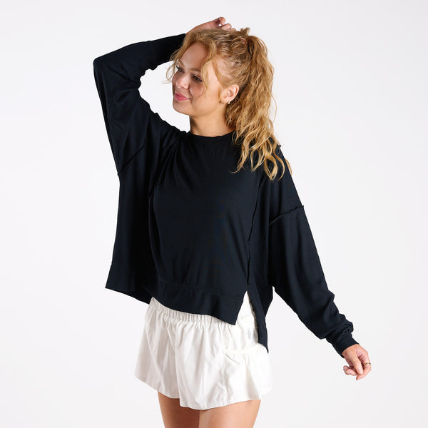 FP Movement Long Sleeve All My Love Tee in Black