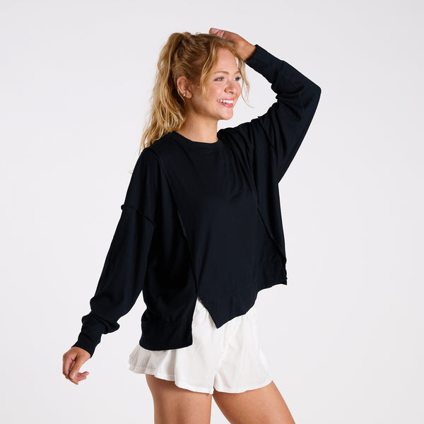 FP Movement Long Sleeve All My Love Tee in Black