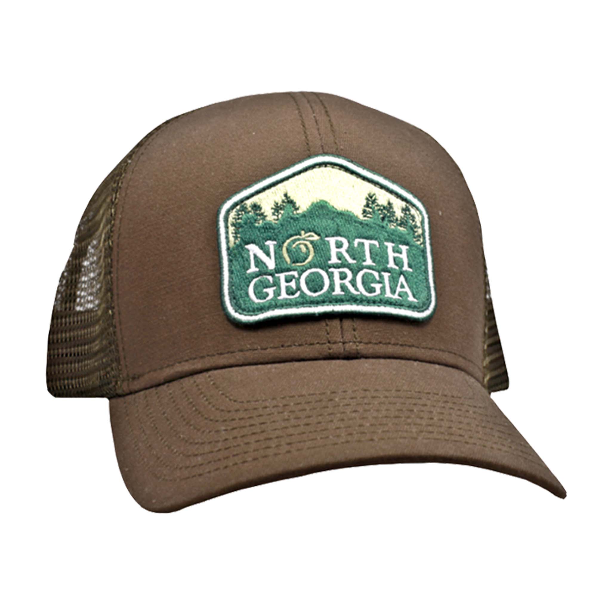 North Georgia Mesh Back Trucker Hat in Brown