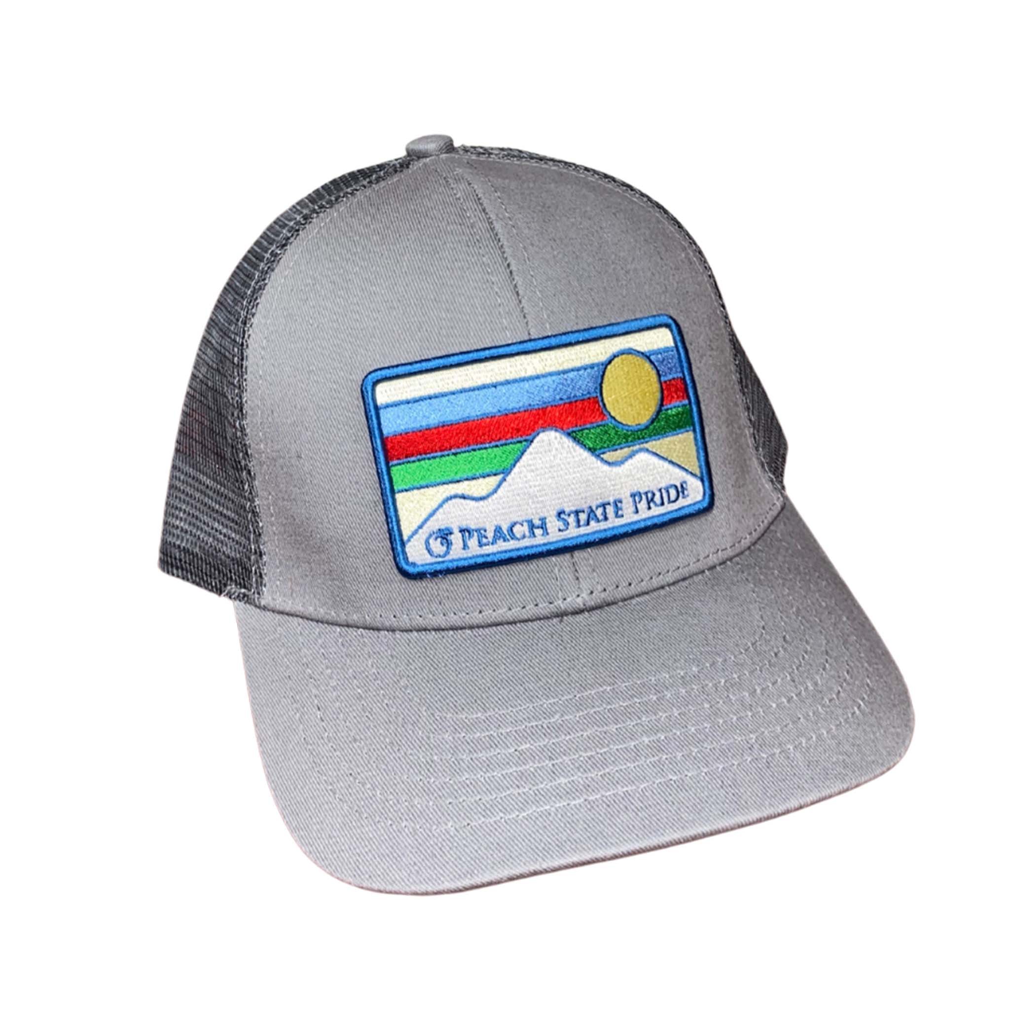 Georgia Mesh Back Trucker Hat in Charcoal