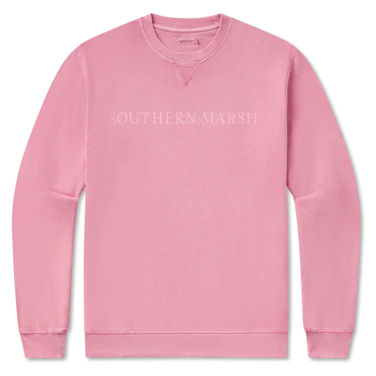Southern Marsh SEAWASH™ Crewneck Sweatshirt in Cherry Blossom pink