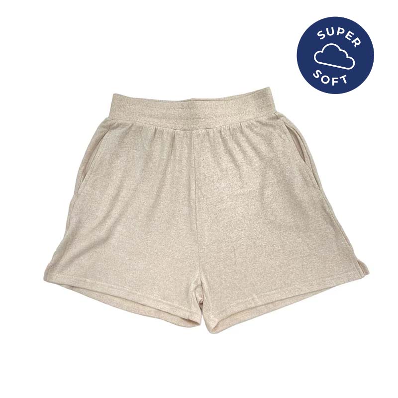 Brushed Hacci Pull On Shorts