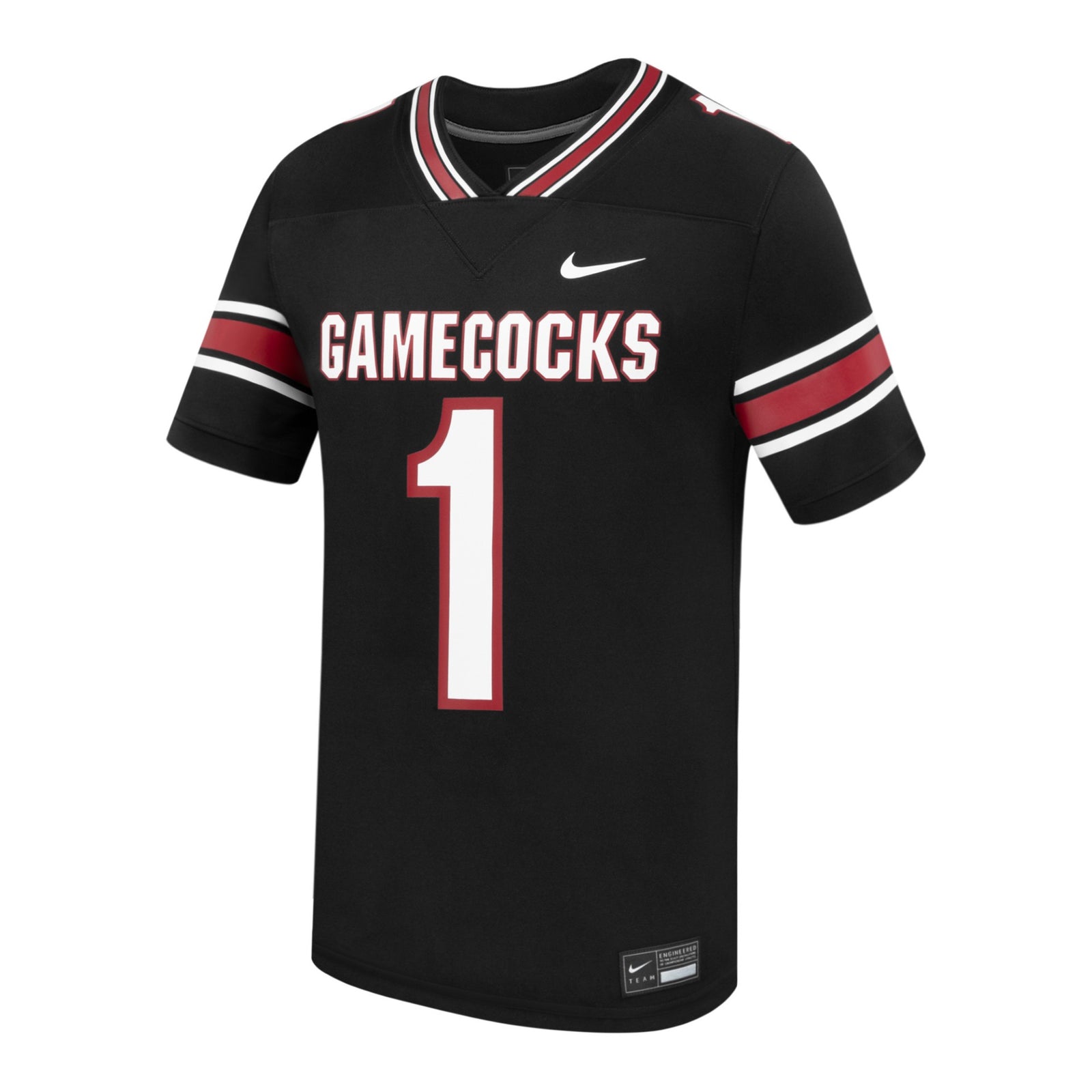 South Carolina Gamecocks #1 Replica Football Jersey in Black