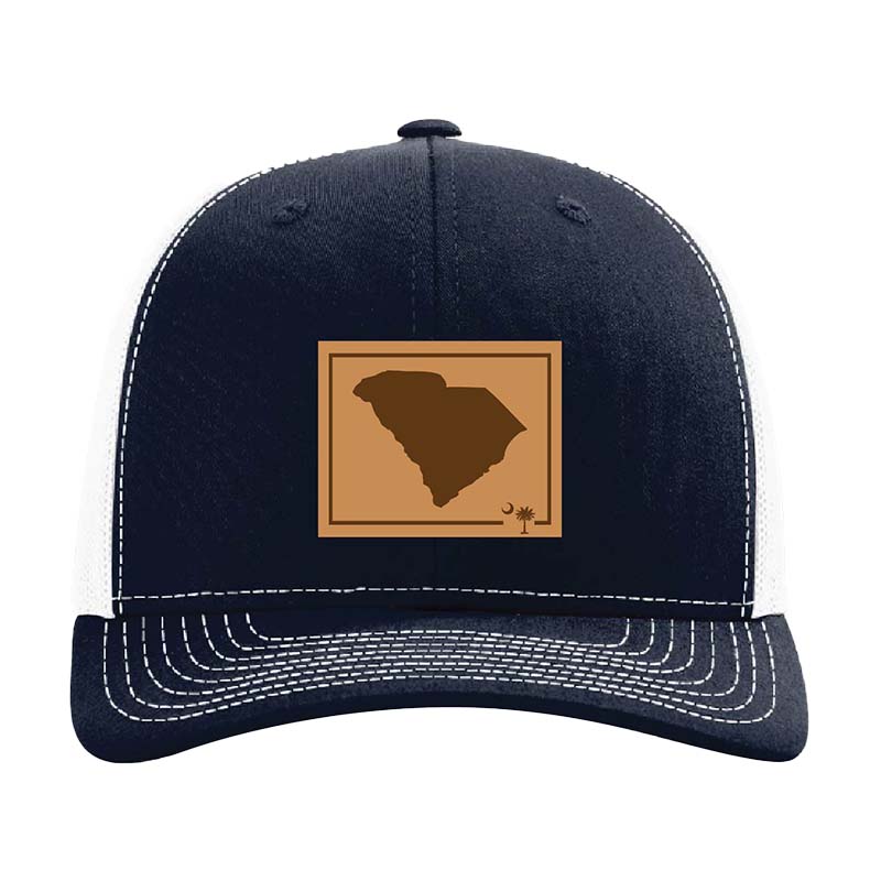 South Carolina Outline Trucker in Navy and White