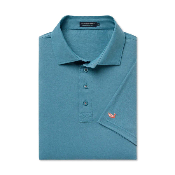 Causeway Mesh Performance Polo in Teal