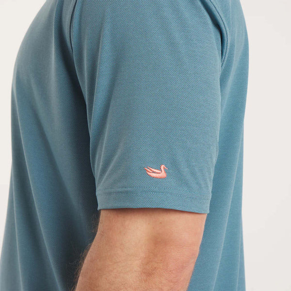 Causeway Mesh Performance Polo in Teal