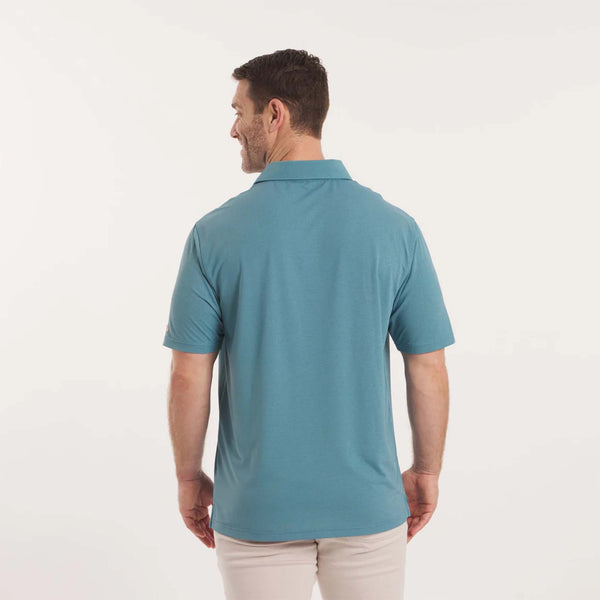 Causeway Mesh Performance Polo in Teal