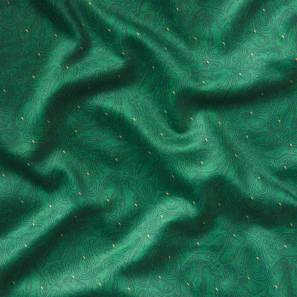 Greens In Regulation Flyline Performance Polo close up