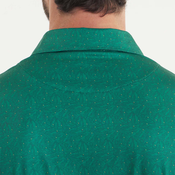close up of green golf southern marsh polo