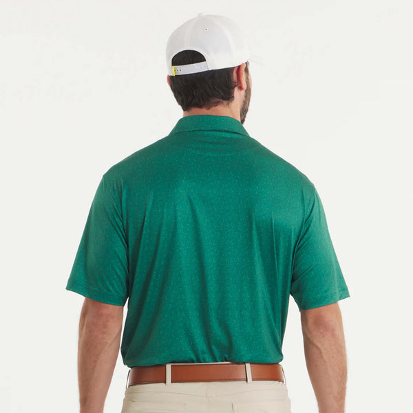 back shot of green golf southern marsh polo