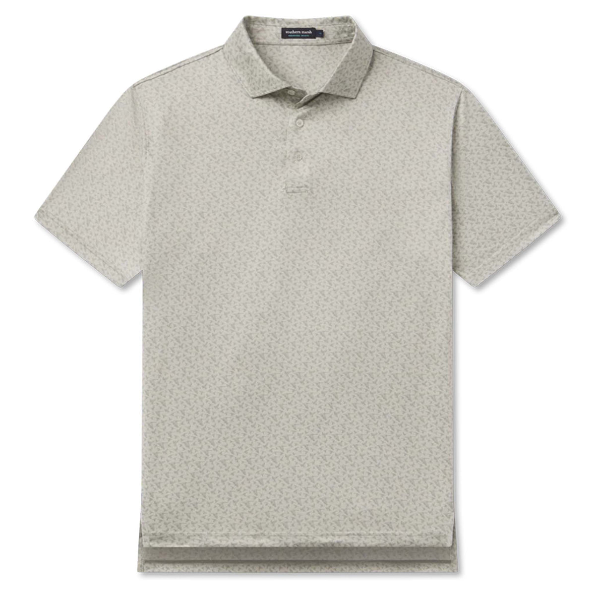 Light gray polo shirt on a white background