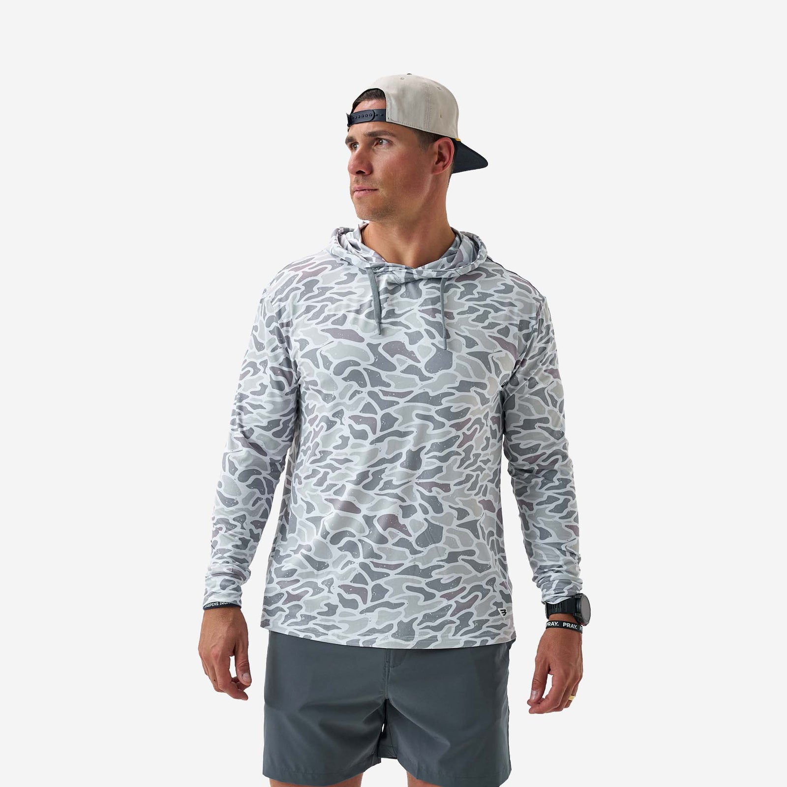 White Camo Performance Hoodie
