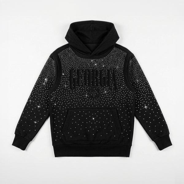 Georgia Rhinestone Faded Hoodie