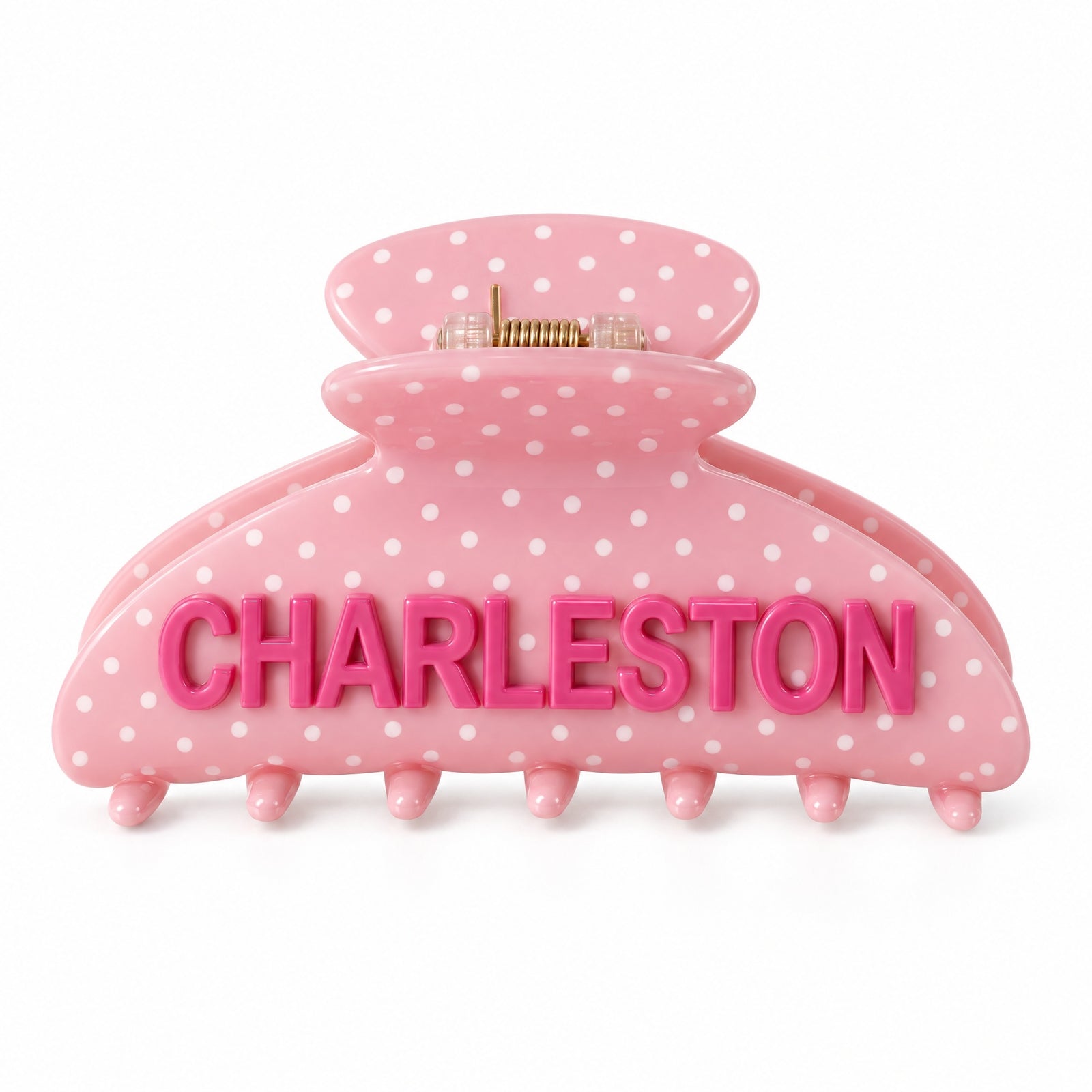 Charleston Polka Dot Hair Claw Clip