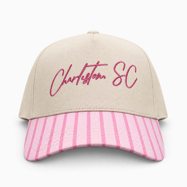 Charleston SC Striped Trucker Hat