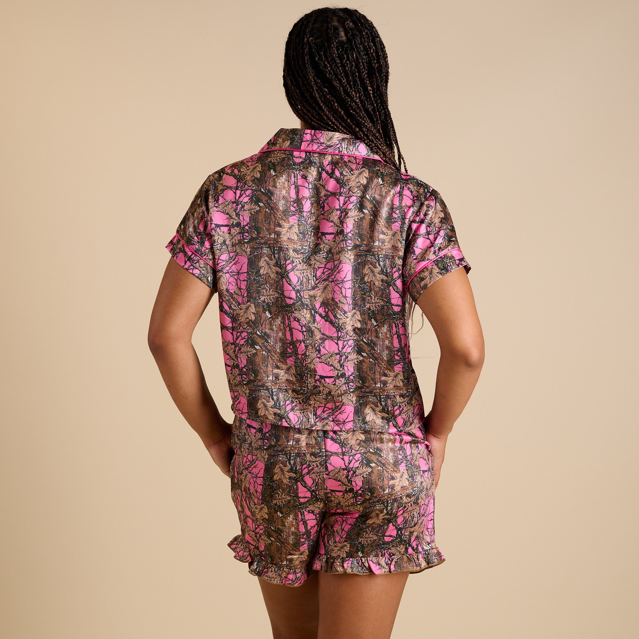 Women's Camo Pink Pajama Set