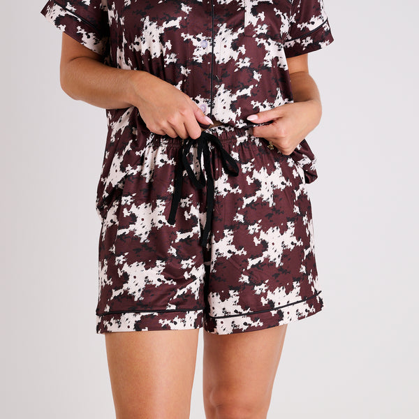 Cow Print Pajama Set