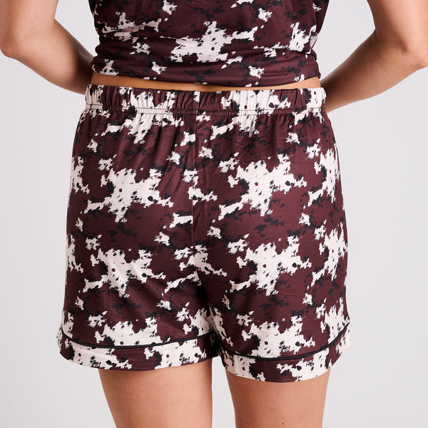 Cow Print Pajama Set