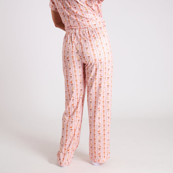 Bow & Puppy Pajama Set