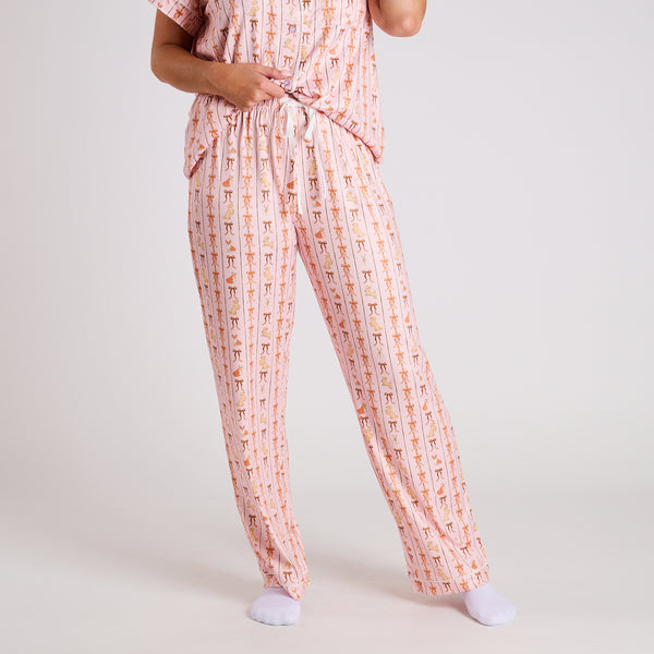 Bow & Puppy Pajama Set