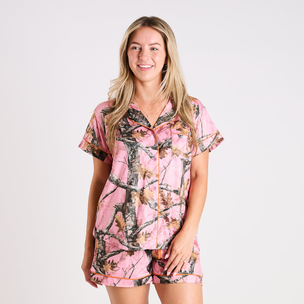 Pink Camo Pajama Set