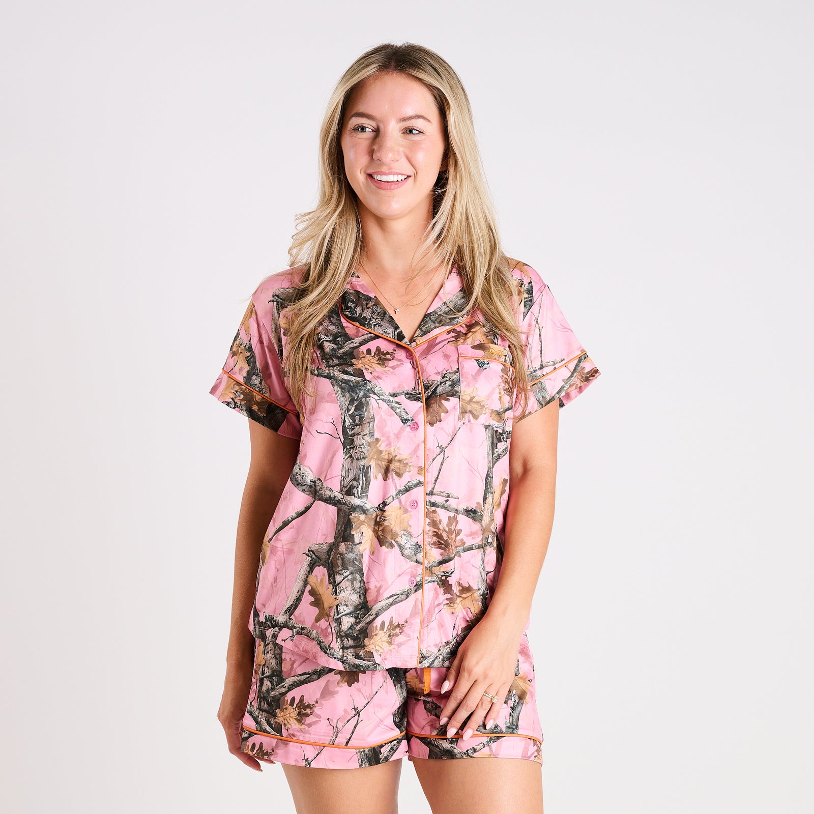 Pink Camo Pajama Set