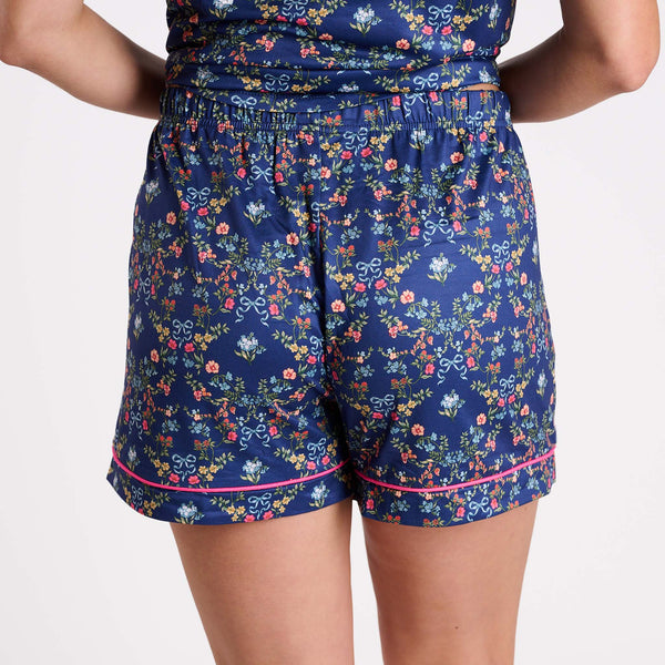 Navy Floral Pajama Set